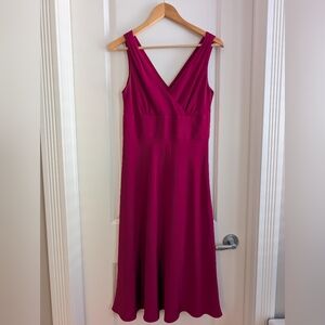 J. Crew | Magenta Midi Dress | 8